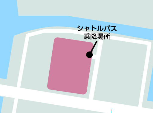 旧木更津市役所西側駐車場バス乗り場